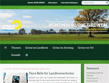Tablet Screenshot of gruene-ml.de